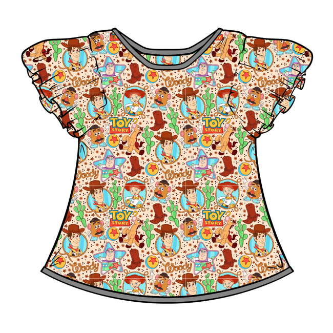 Howdy Partner Wynn Short Sleeve Flutter Bamboo Shirt - PRE ORDER