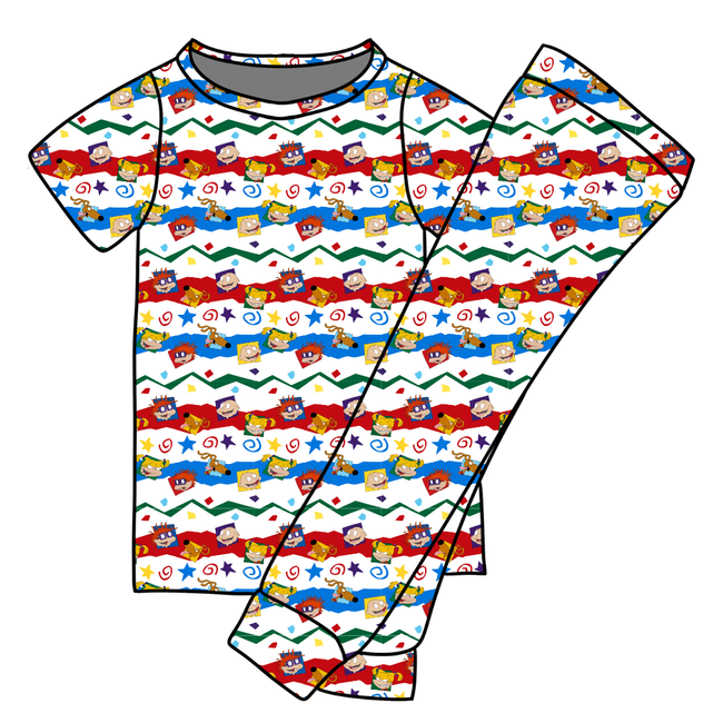 Stupid Babies - Cozy Bamboo Short Sleeve Pants Set - PRE ORDER