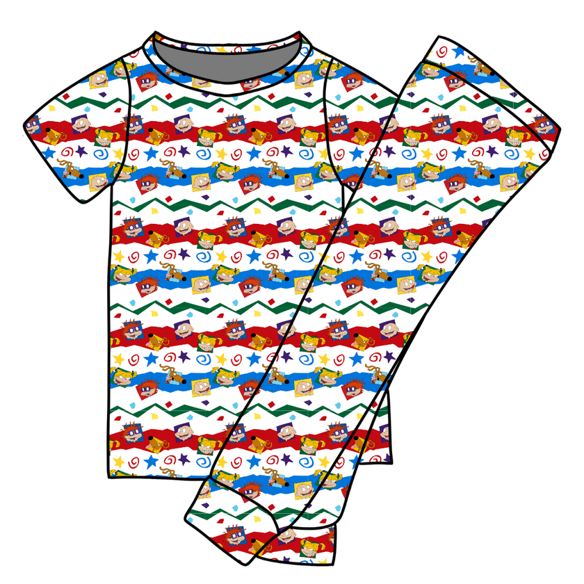 Stupid Babies - Cozy Bamboo Short Sleeve Pants Set - PRE ORDER
