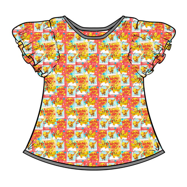 Retro Robot Adventures Wynn Short Sleeve Flutter Bamboo Shirt - PRE ORDER