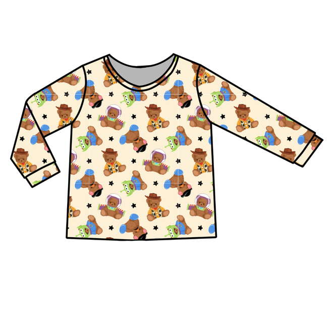 Toy Box Besties Ruby Long Sleeve Bamboo Shirt - Pre Order