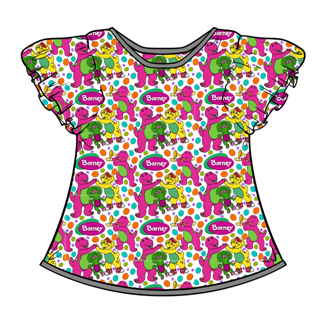 Gumdrops Wynn Short Sleeve Flutter Bamboo Shirt - PRE ORDER