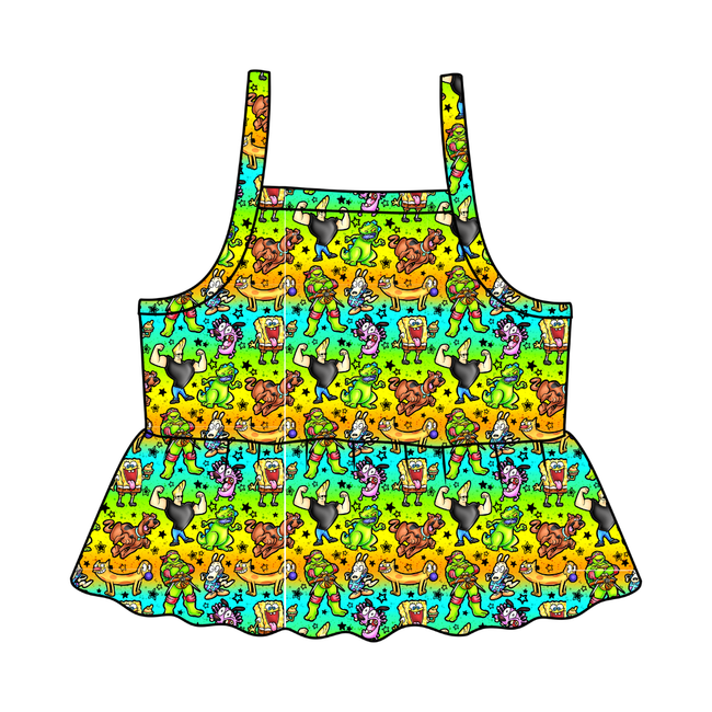 Cartoons Tootsie Peplum Tank Knit - PRE ORDER