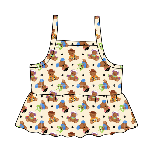 Toy Box Besties Tootsie Peplum Tank Knit - PRE ORDER