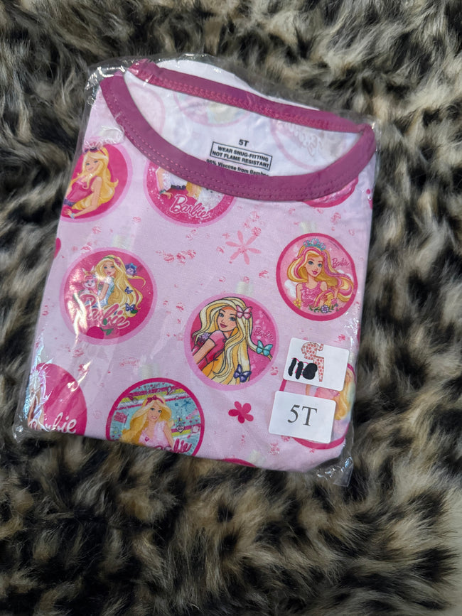 113. PINK DOLL SLUMBER LONG SLEEVE PAJAMA PANTS SET - Bamboo - 5Y