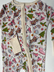 PINK XMAS - DREAMLAND LONG SLEEVE SLEEPER - BAMBOO