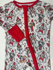HEELER XMAS - DREAMLAND LONG SLEEVE SLEEPER - BAMBOO