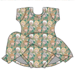 Golden - Chic Short sleeve Skirted Leotard Knit - PRE ORDER