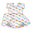 Party Girl Vintage Sheet - Charming Short Sleeve Skirted Leotard - PRE ORDER