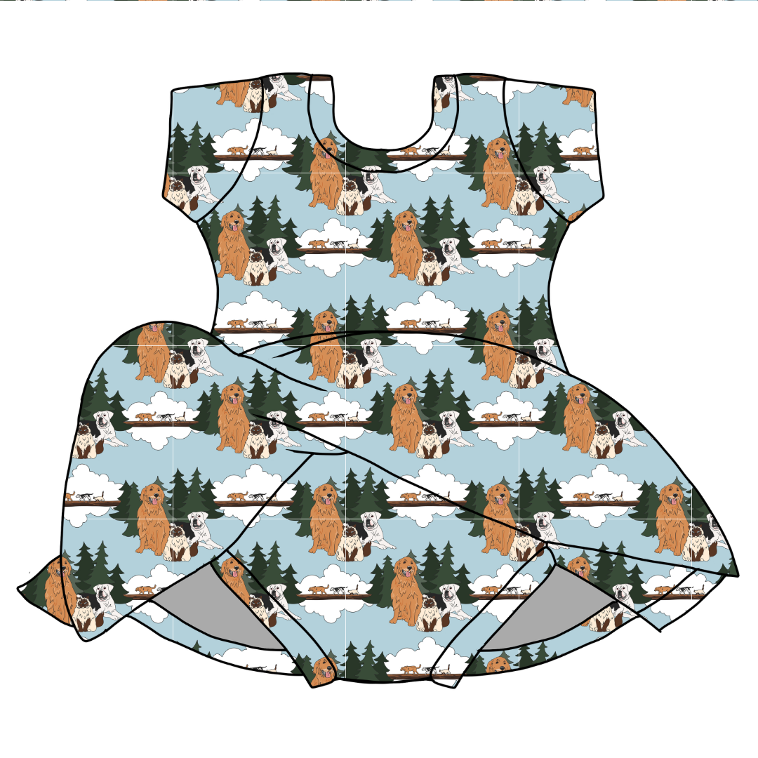 Homeward - Charming Short Sleeve Skirted Leotard - PRE ORDER