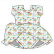 Mermaid Dreams - Chic Short sleeve Skirted Leotard Knit - PRE ORDER