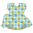 On the Island - Chic Short sleeve Skirted Leotard Knit - PRE ORDER