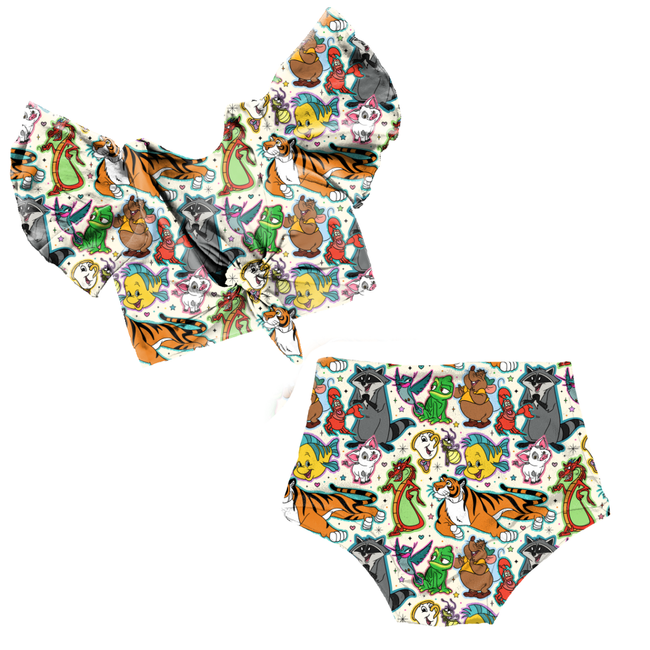 Sidekicks Flutter Sleeve Two-Piece Swim - Pre Order