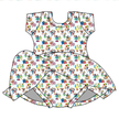 Number Street - Chic Short sleeve Skirted Leotard Knit - PRE ORDER