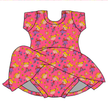 Angelic - Chic Short sleeve Skirted Leotard Knit - PRE ORDER