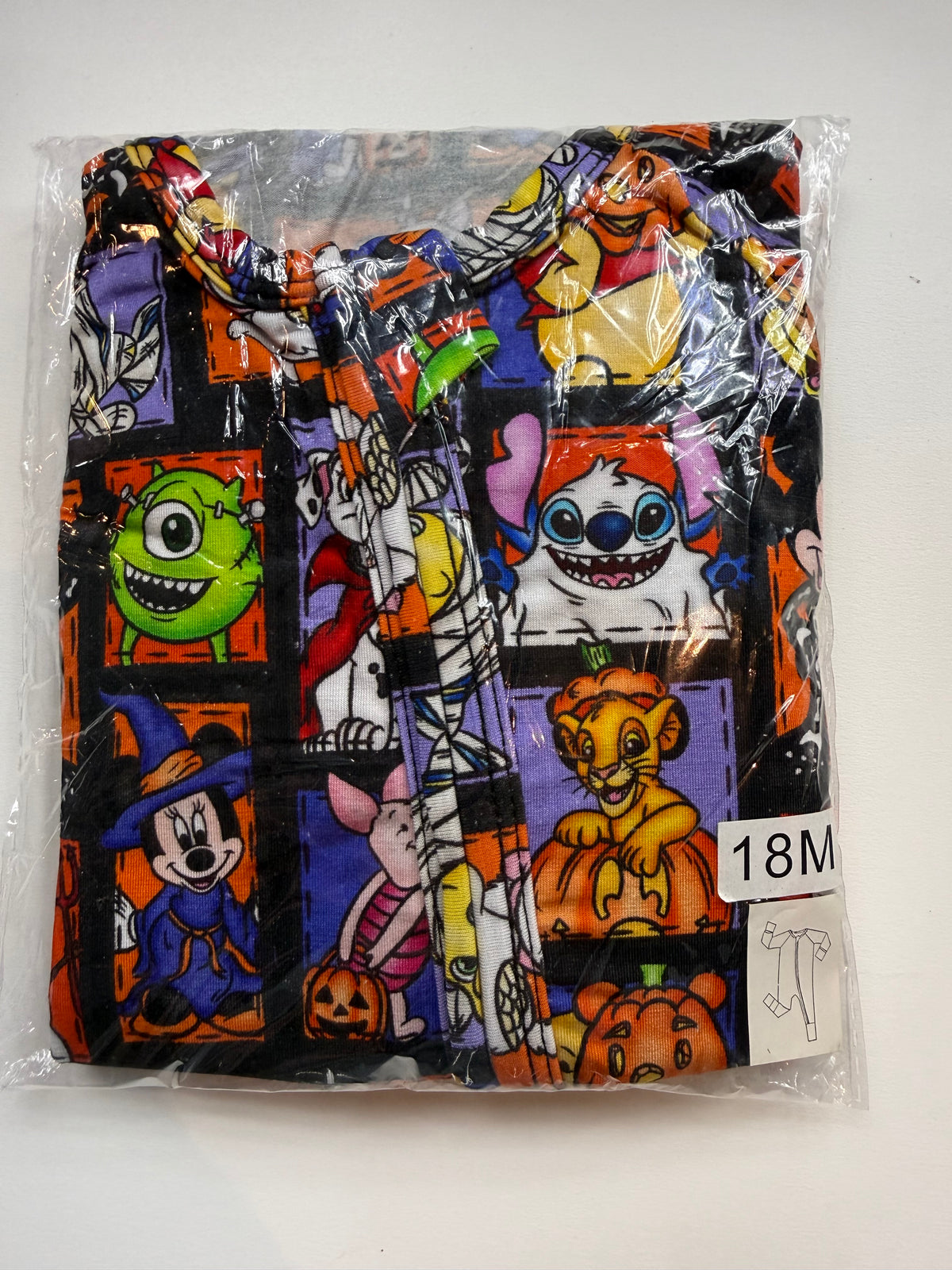 MAGICAL MASHUP DREAMLAND LONG SLEEVE SLEEPER - BAMBOO