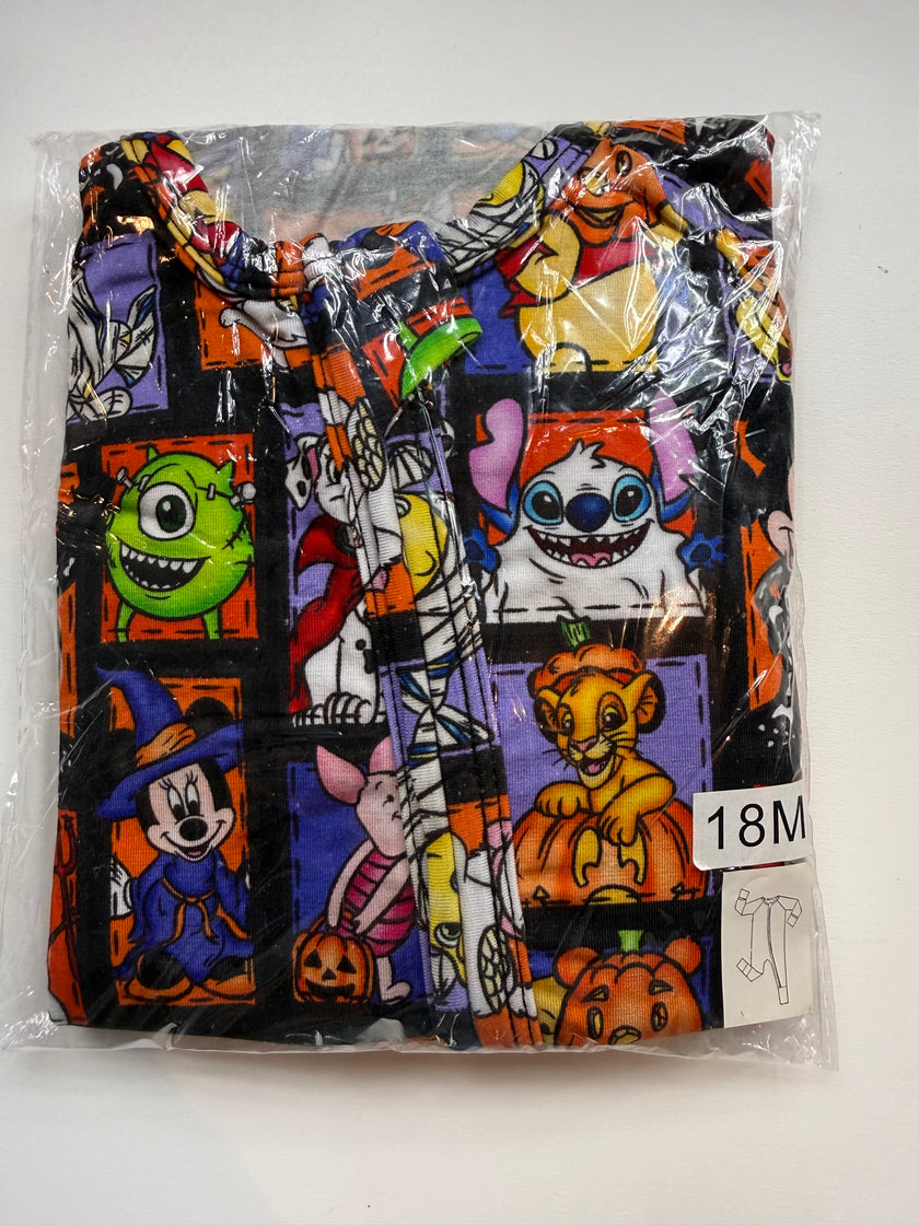 MAGICAL MASHUP DREAMLAND LONG SLEEVE SLEEPER - BAMBOO