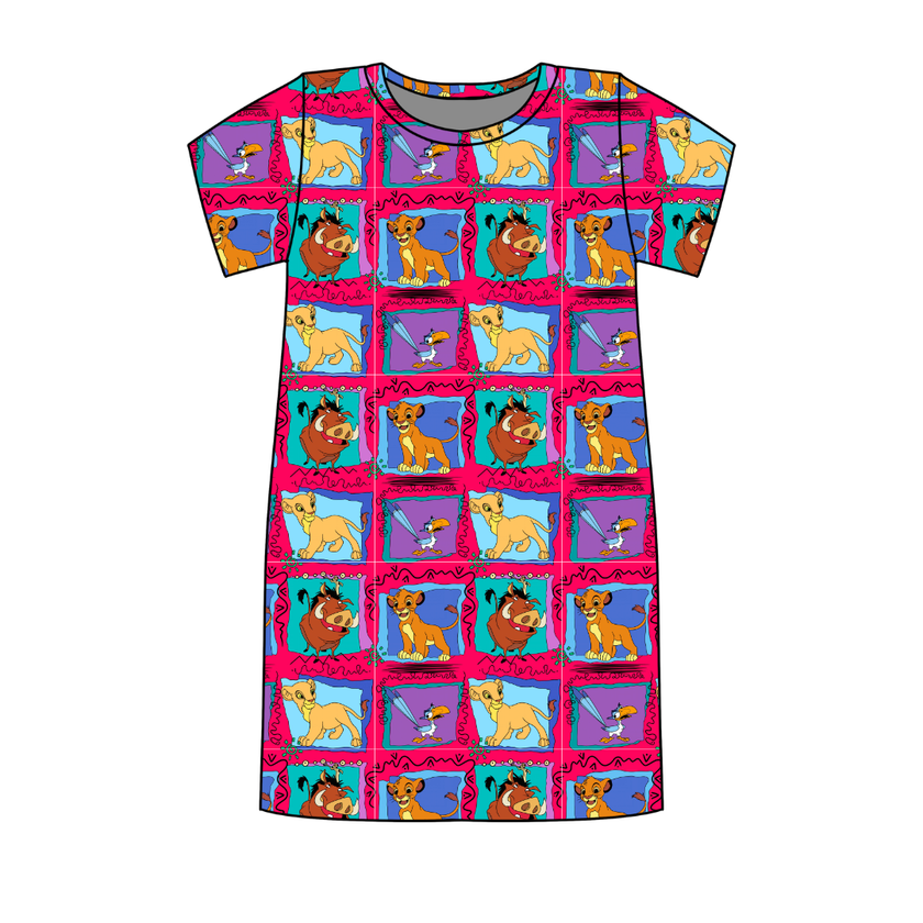 Safari Dreams - Poppy Oversized Sleep Shirt Bamboo - Pre Order