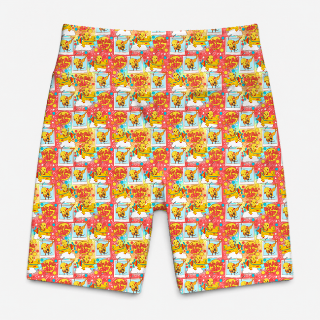 Retro Robot Adventures Pebble Biker Shorts - Knit - Pre Order