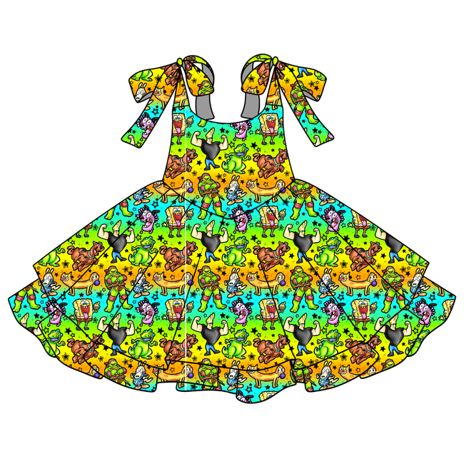 Cartoons Rio Shoulder Tie Dress - Knit - Pre Order