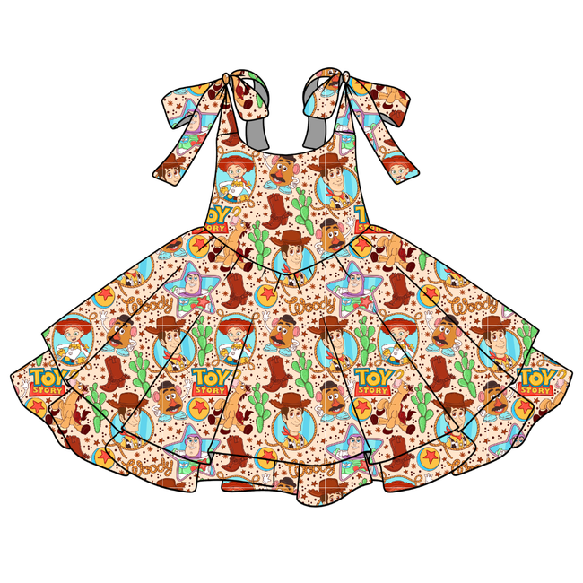 Howdy Partner Rio Shoulder Tie Dress - Knit - Pre Order
