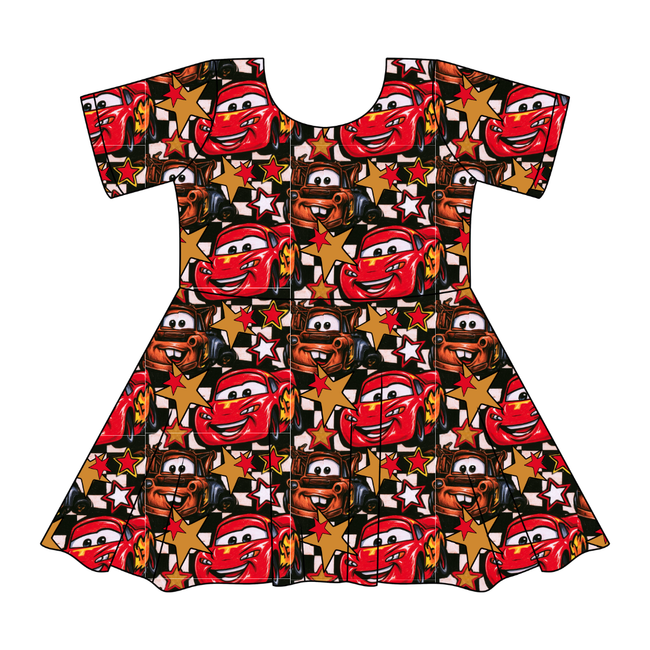 Checkered Champions SIERRA - KNIT TWIRL DRESS - PRE ORDER