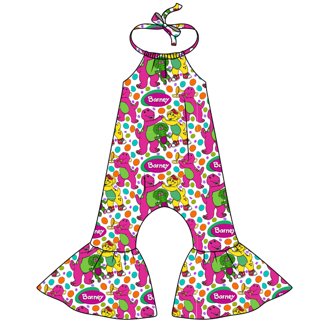 Gumdrops Stardust Bellbottom Halter Romper Knit - PRE ORDER