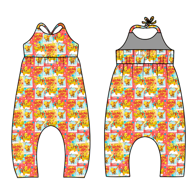 Retro Robot Adventures Brielle Romper Knit - PRE ORDER
