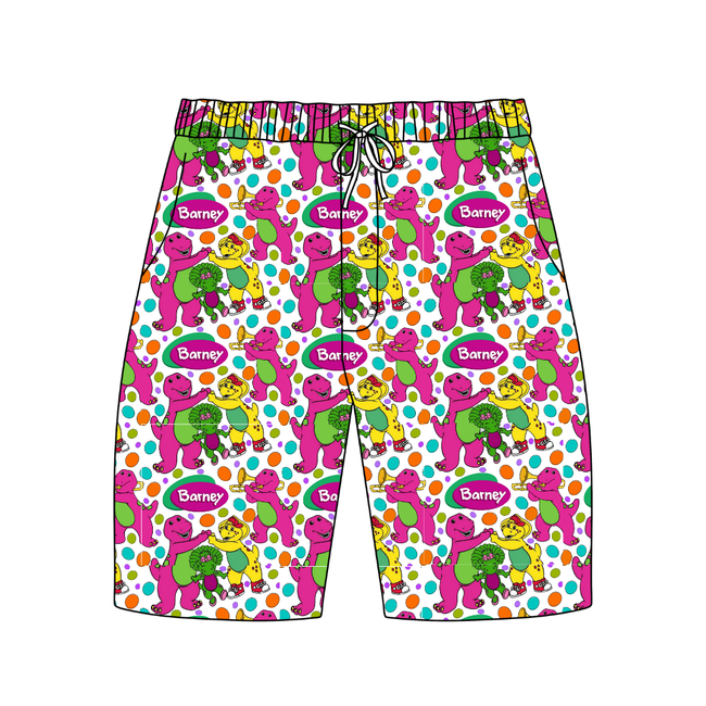 Gumdrops Chill Extended Length Adult Pajama Bamboo Shorts - Pre Order