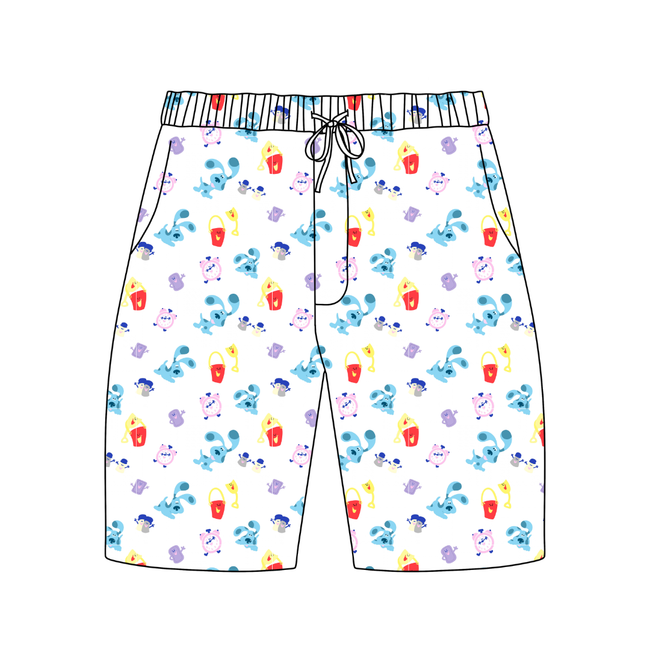 Clue Chill Extended Length Adult Pajama Bamboo Shorts - Pre Order