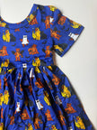 GOBLIN NIGHT - SIERRA SHORT SLEEVE TWIRL DRESS - KNIT