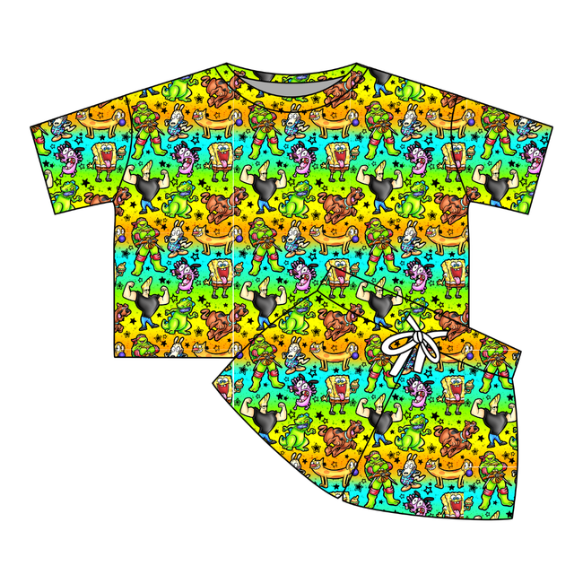 Cartoons Kickback Oversized Ribbed Lounge Set - PRE ORDER