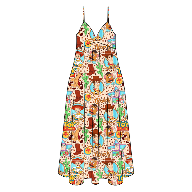 Howdy Partner Harper Women's Low Back Dress Bamboo - Pre Order