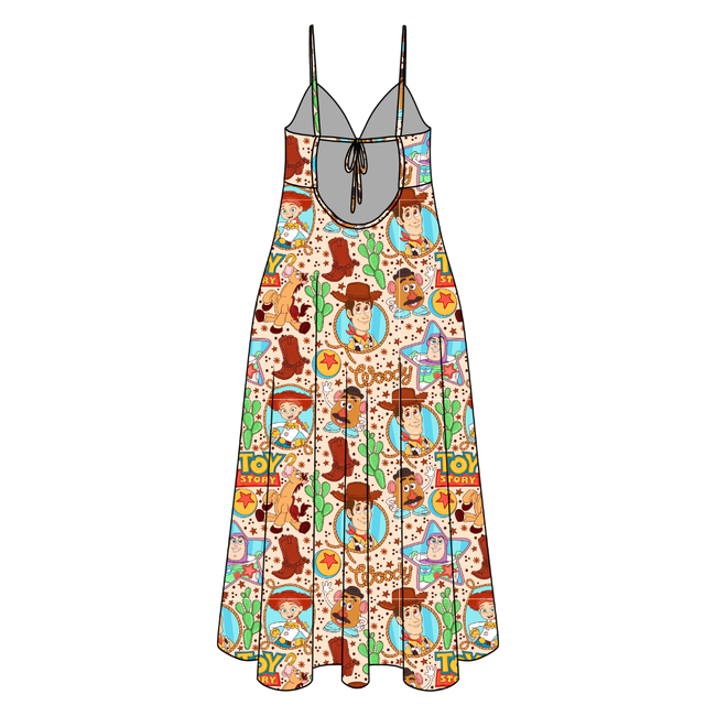 Howdy Partner Harper Women's Low Back Dress Bamboo - Pre Order