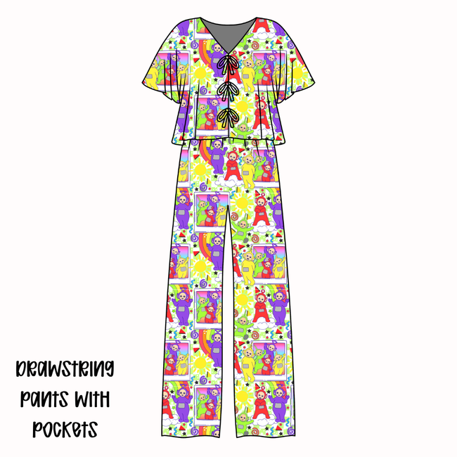 Tubby Time Lollipop Women's Front Tie Set Bamboo - Pre Order