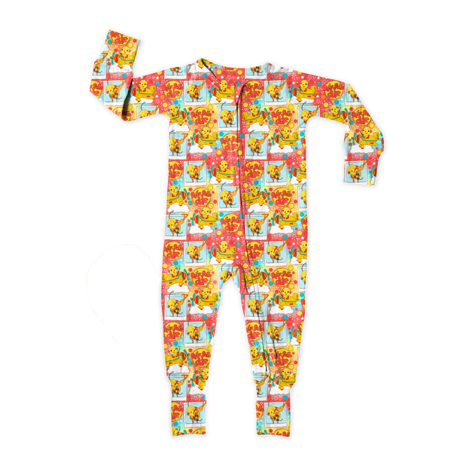 Retro Robot Adventures Dreamland Long Sleeve Sleeper Bamboo - PRE ORDER