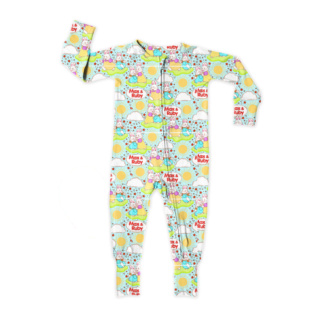 Sunny Bunny Days Dreamland Long Sleeve Sleeper Bamboo - PRE ORDER