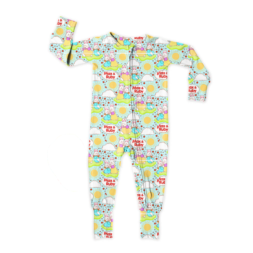 Sunny Bunny Days Dreamland Long Sleeve Sleeper Bamboo - PRE ORDER