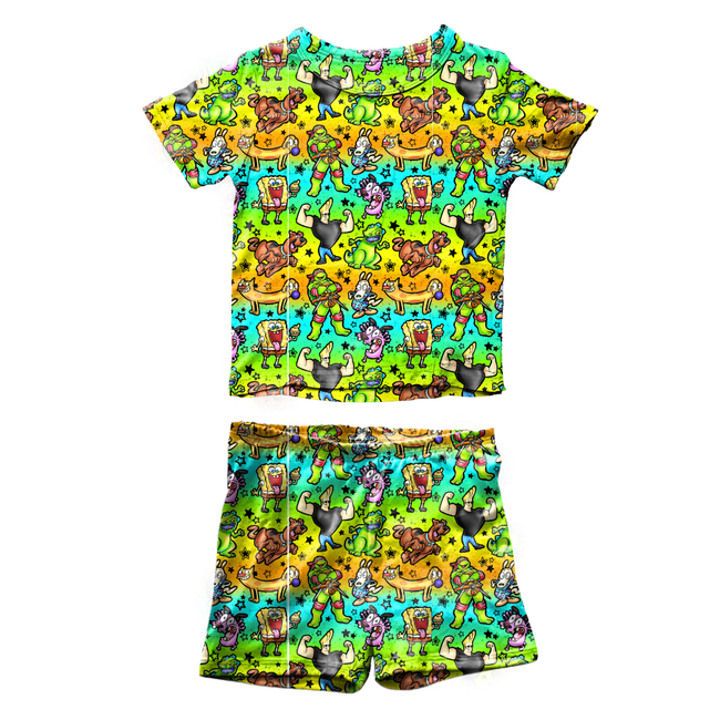 Cartoons Fawn Short Sleeve Short Set Bamboo - PRE ORDER