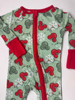 XMAS LIGHTS - DREAMLAND LONG SLEEVE SLEEPER - BAMBOO