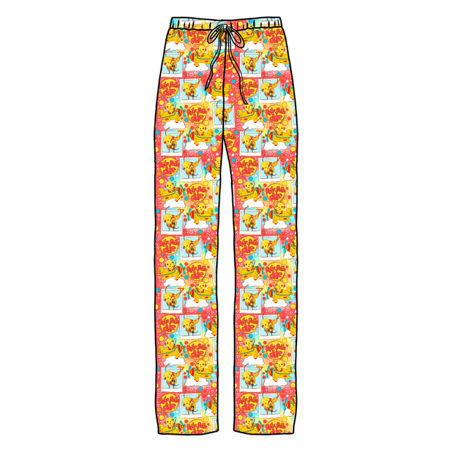 Retro Robot Adventures Cosmic Adult Bamboo Pants - Pre Order