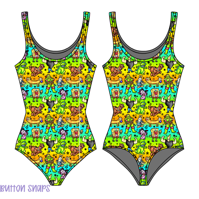 Cartoons Sapphire Women's Bamboo Leotard - Pre Order