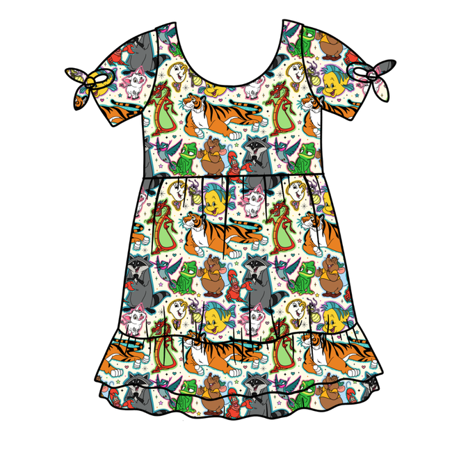 Sidekicks Serenity Short Sleeve Lounge Dress - PRE ORDER