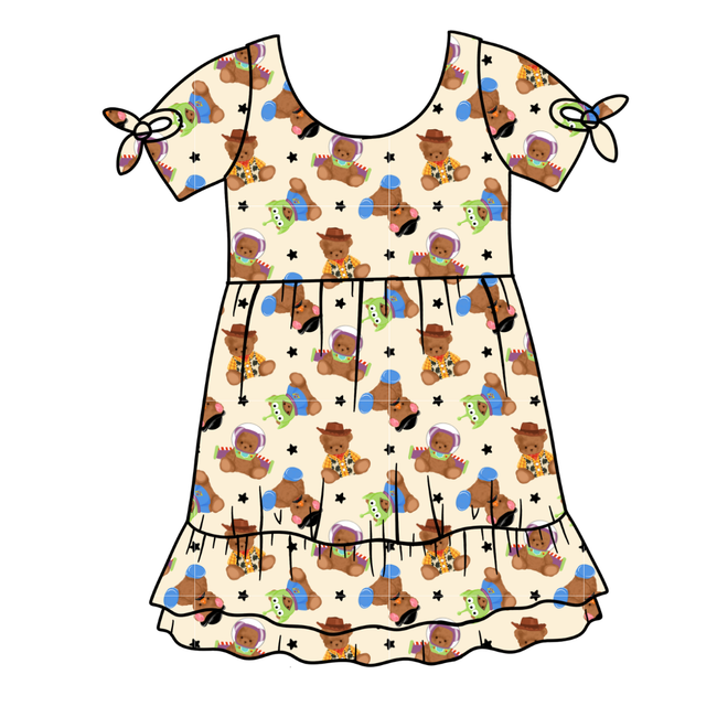 Toy Box Besties Serenity Short Sleeve Lounge Dress - PRE ORDER