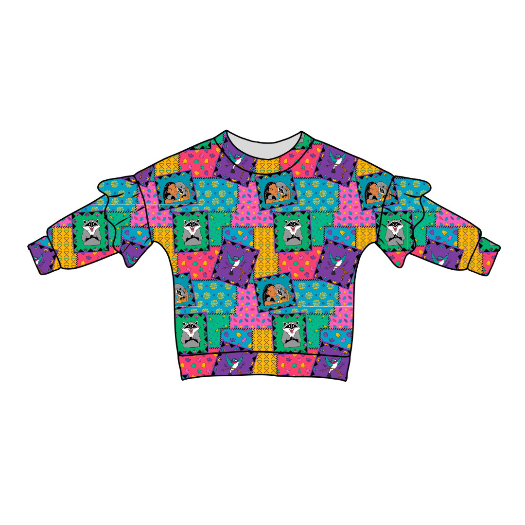 Wind Color - Lillie Ruffle Sweater Knit - PRE ORDER