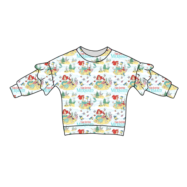 Mermaid Dreams - Lillie Ruffle Sweater Knit - PRE ORDER