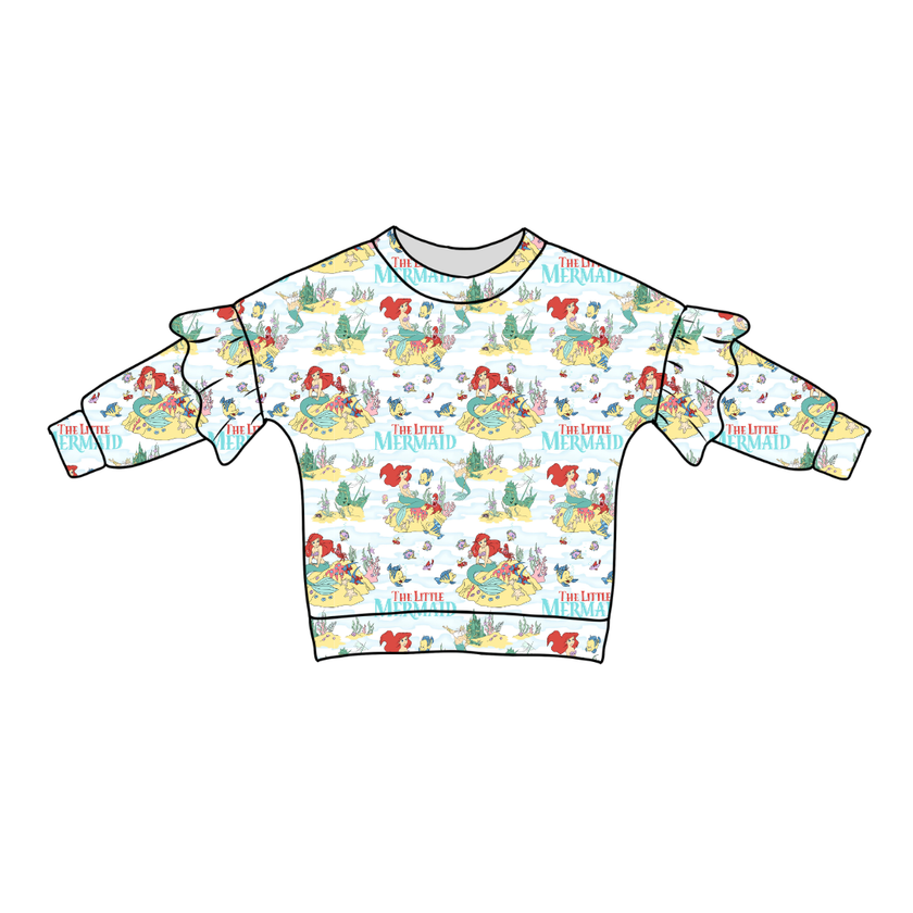 Mermaid Dreams - Lillie Ruffle Sweater Knit - PRE ORDER