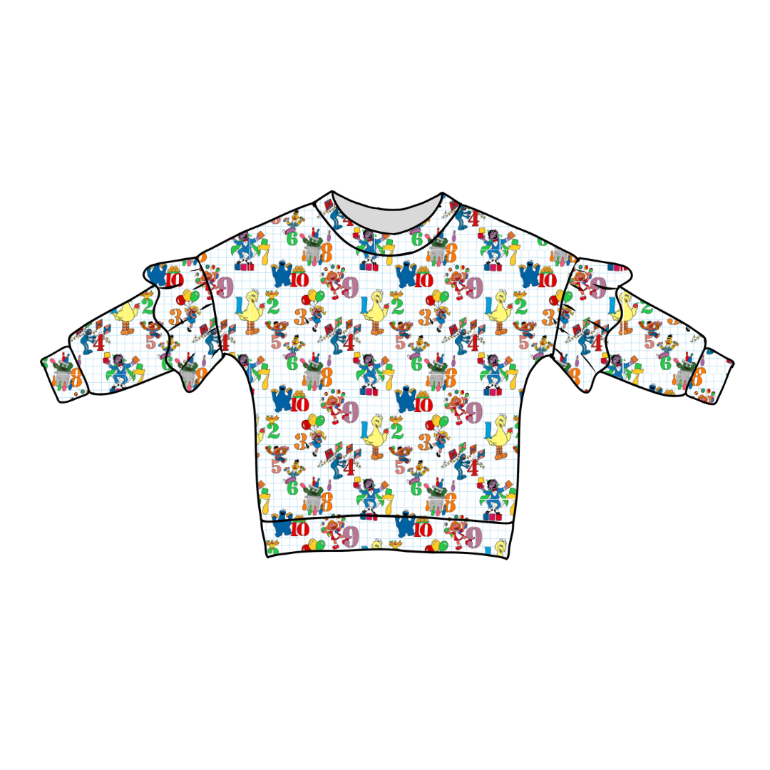 Number Street - Lillie Ruffle Sweater Knit - PRE ORDER