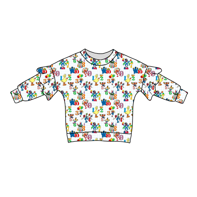 Number Street - Lillie Ruffle Sweater Knit - PRE ORDER