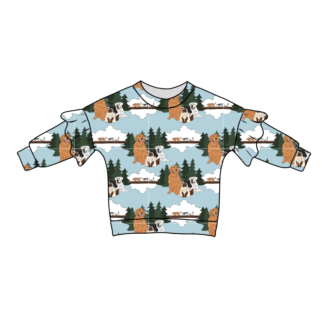 Homeward - Lillie Ruffle Sweater Knit - PRE ORDER